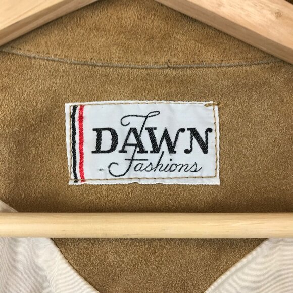 Vintage Dawn Fashions Suede Leather Fringe Jacket 60’s Hippy Size M - Picture 6 of 15